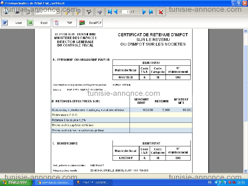 Bab Bhar Bab Bhar Logiciels de gestion Autre Dpt ctificat rs sur la plateforme tej