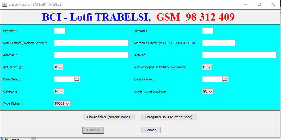 Bab Bhar Bab Bhar Logiciels de gestion Autre Logiciel liasse fiscale 2024