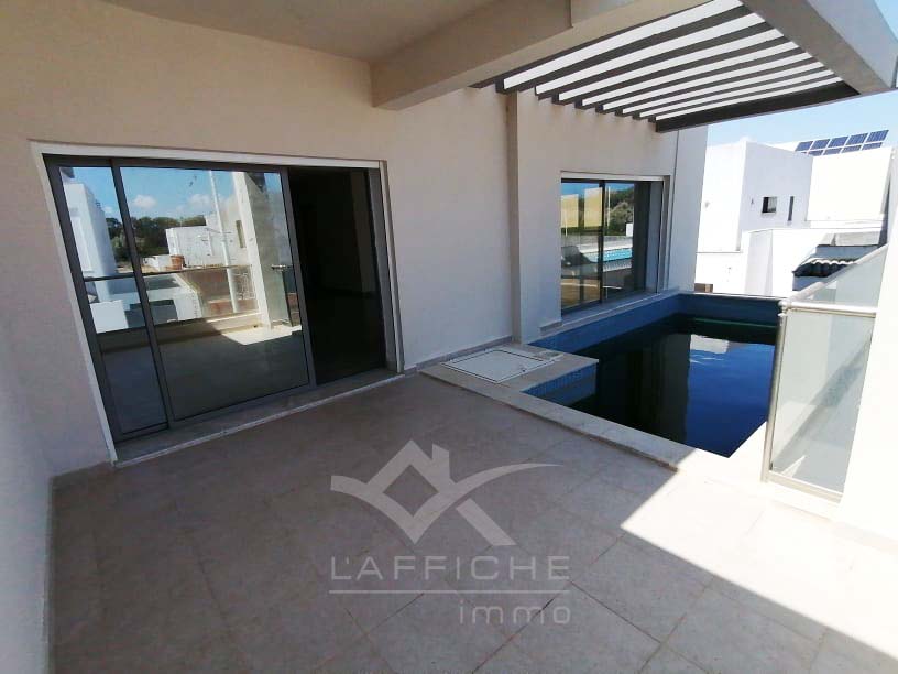 La Marsa Gammart Vente Duplex Appart duplex avec piscine  gammarth 1503