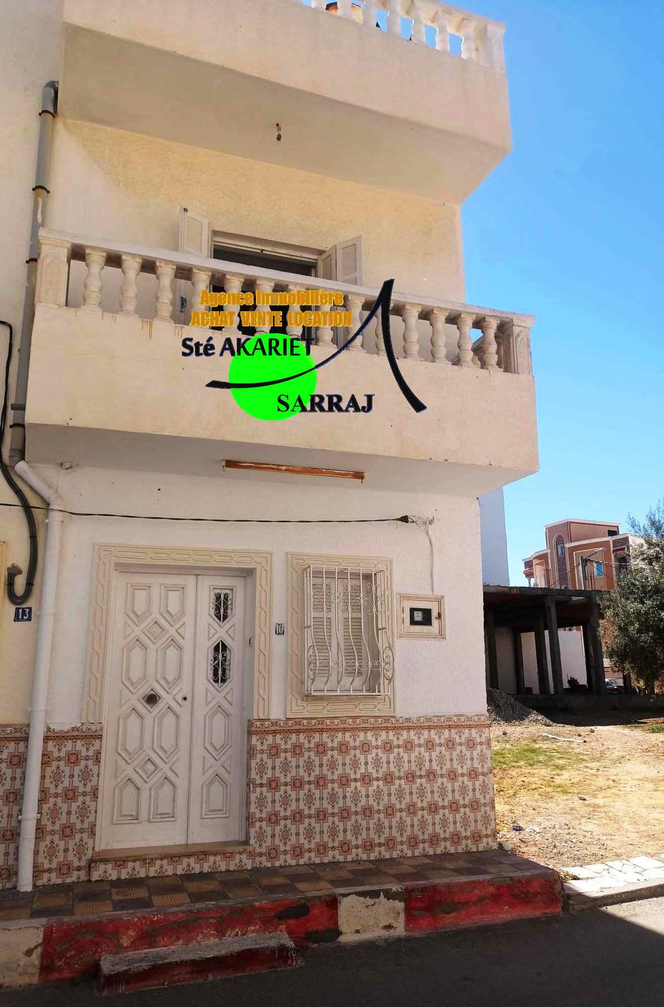 Hammam Sousse Hammam Sousse Vente Maisons Maison r1 avec studio  hammem sousse menchia