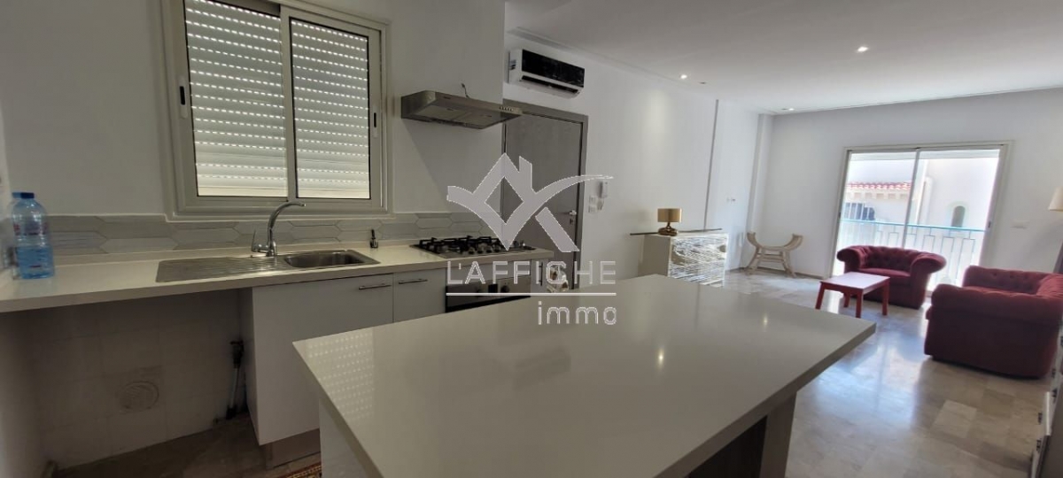 La Marsa Cite El Mhiri Location Appart. 2 pices Joli s1  marsa ville ref1728