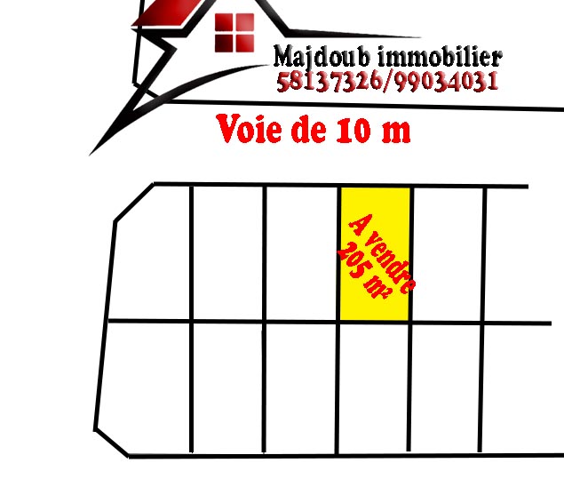 Sousse Riadh Zaouiet Sousse Terrain Terrain nu Terrain constructible zaouiet sousse cit izihar