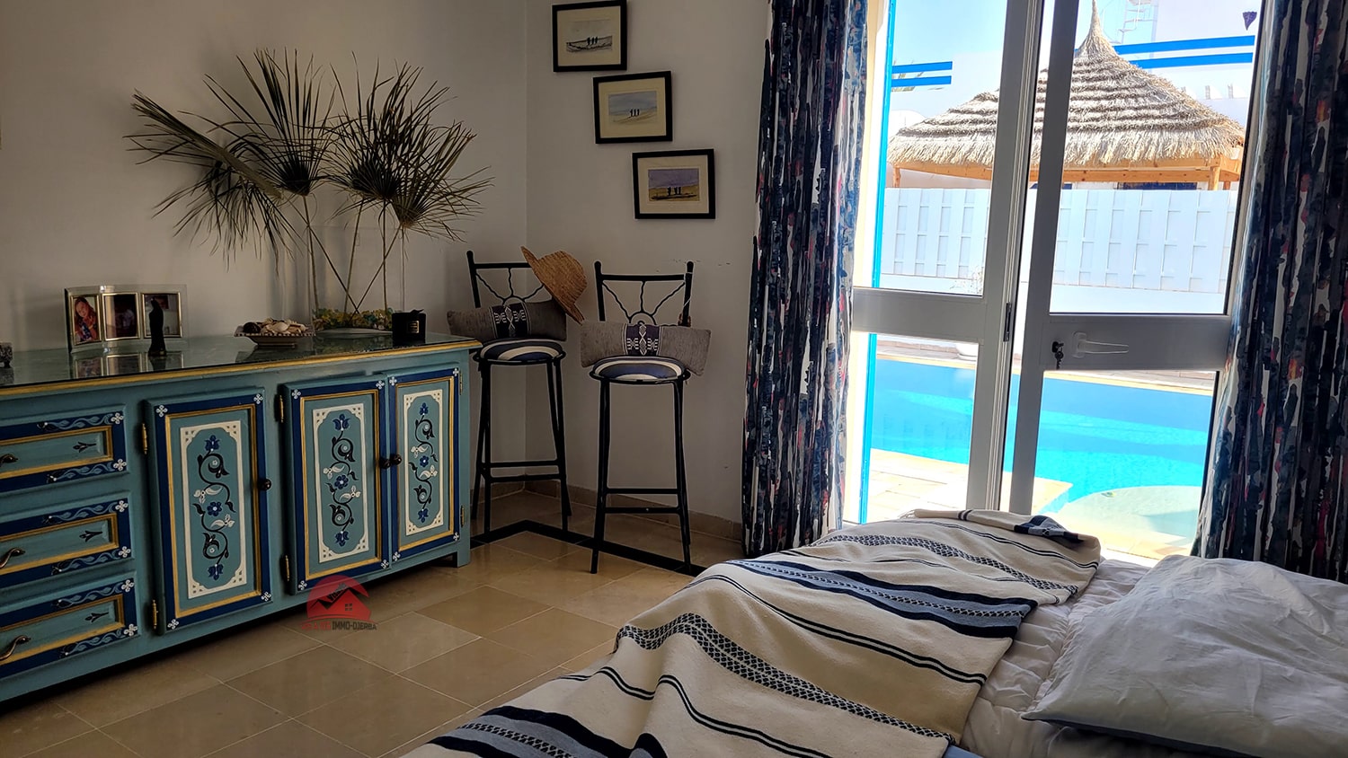 Djerba - Midoun Zone Hoteliere Vente Maisons Villa avec piscine z touristique djerba ref v623