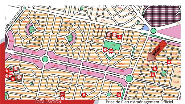 Hammam Chatt Borj Cedria Terrain Terrain nu Terrain de 396 m2 de coin  830 tnd le m2