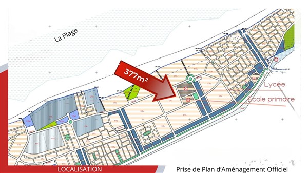 Soliman Soliman Terrain Terrain nu Terrain de 377m2  520 dt le m2