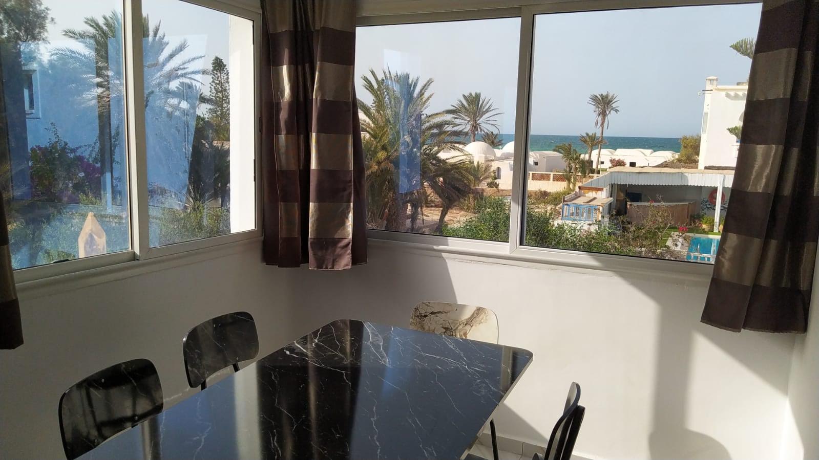 Djerba - Houmet Essouk Sidi Mehrez Location vacances Appart. 3 pices Villa  s3 appart piscine et vue mer