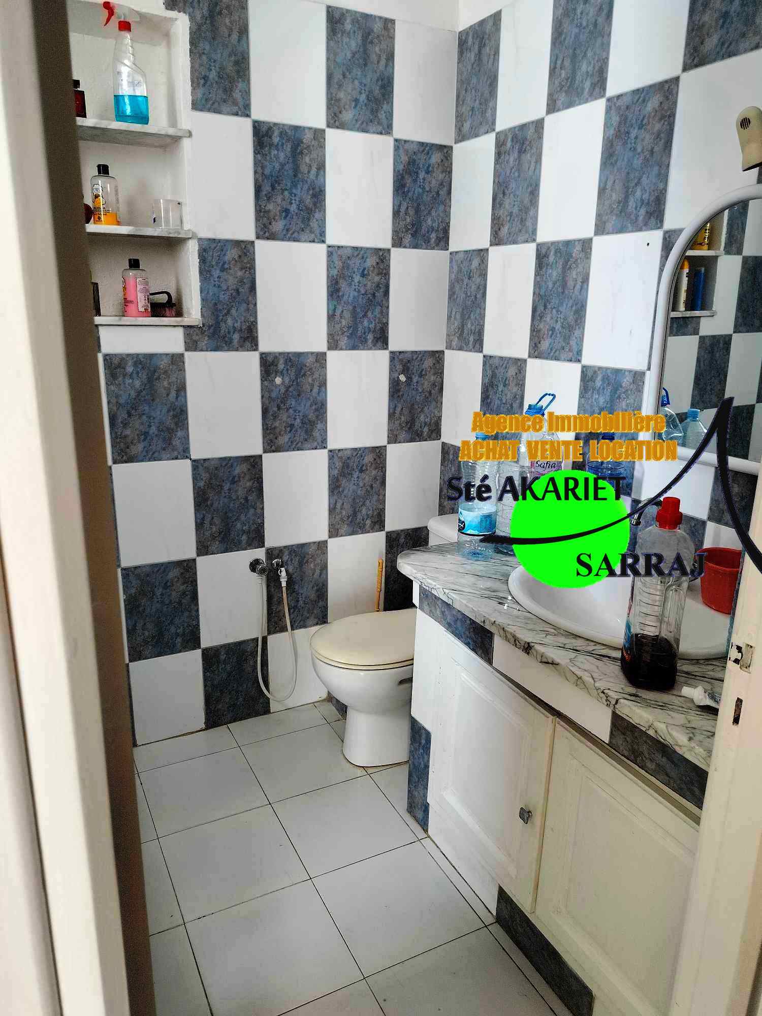 Sousse Jaouhara Sousse Khezama Vente Appart. 3 pices Appartement s2 pas loin de la poste khzema est