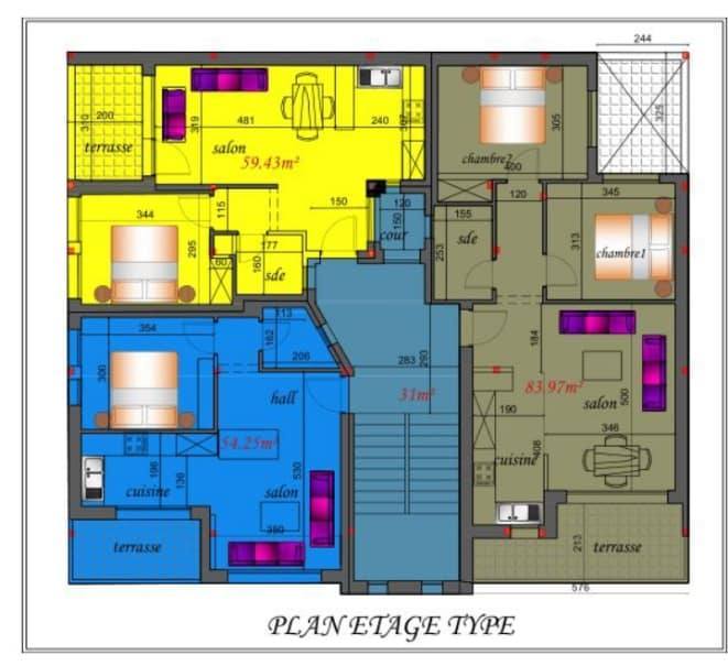 Hammam El Ghezaz Hammam El Ghezaz Vente Appart. 1 pice Nouveau projet immobilier a ne pas rater