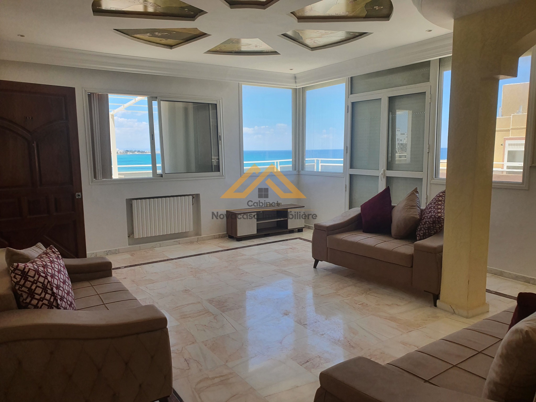 Hammam Sousse Cite De La Plage 1 Location Appart. 4 pices Appartement s3 meubl vue de mer