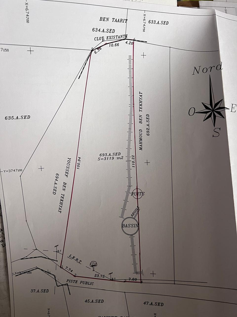 Djerba - Houmet Essouk Souani Terrain Terrain nu Terrain constructible de surface 3000 m a djerba