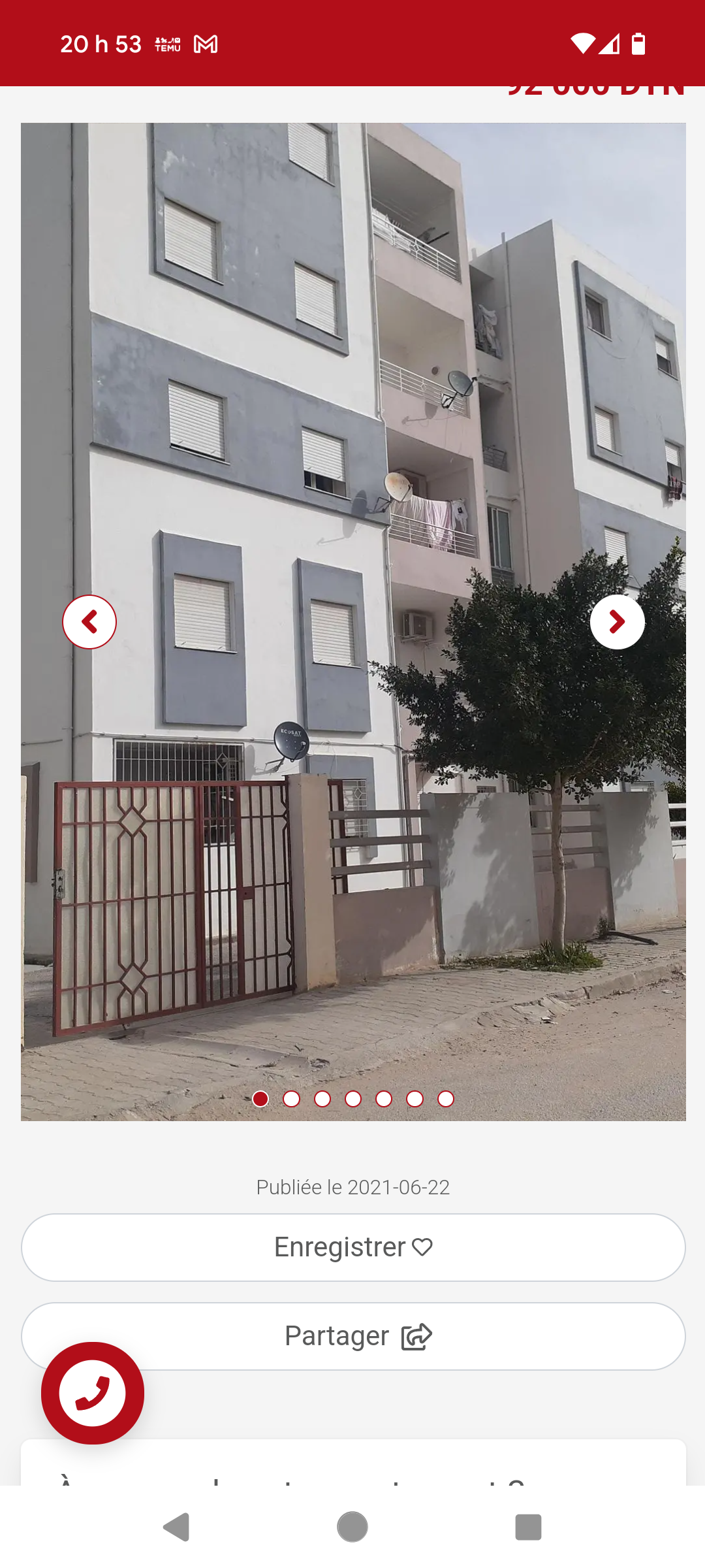 Fouchana Cite El Hidhab Location Appart. 2 pices Appartement s2