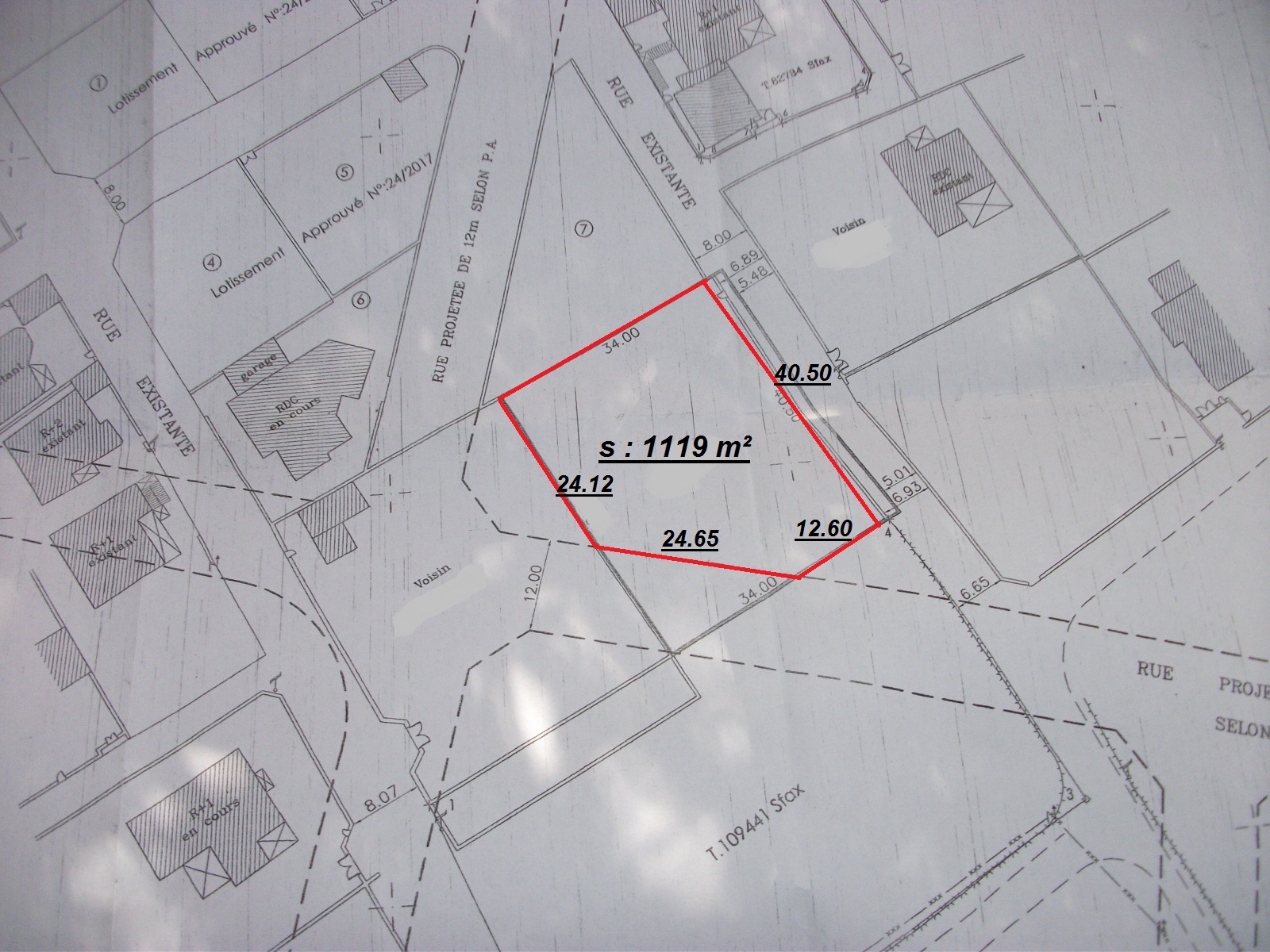 Sfax Ville Sfax Terrain Terrain nu Terrin bon emplacement pour villa rte bouzayen