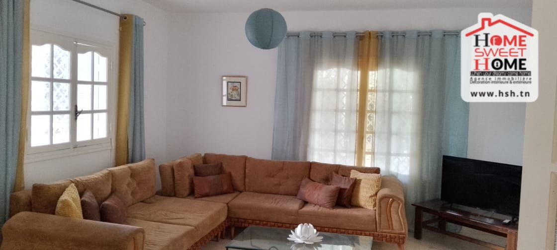 La Marsa Marsa Erriadh Location Appart. 4 pices Rdc de villa iris meubl  la marsa