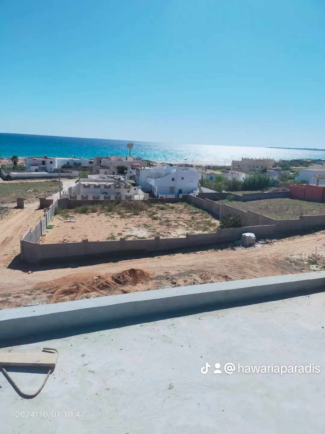 El Haouaria Cite Touristique Vente Appart. 2 pices Belle maison avec vue sur mer style amricain