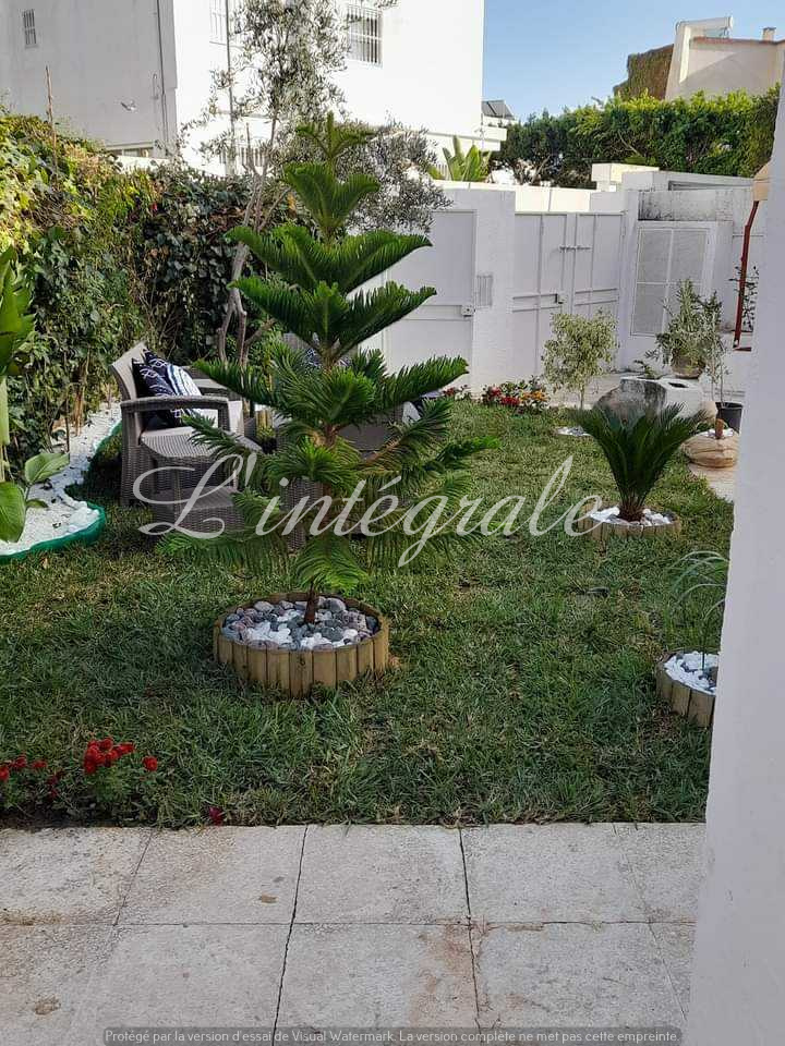 Ariana Ville El Menzah 8 Location Appart. 3 pices Rez de jardin  s2 avec jardin